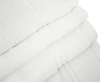 Onkaparinga Ethan 100% Cotton Hand Towel 4-Pack - White