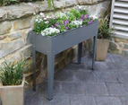 Greenlife 1000x300mm Raised Garden Planter - Slate Grey