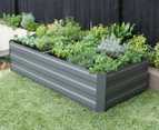 Greenlife 1800x900mm Raised Garden Bed w/ Support Braces - Slate Grey
