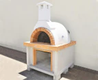 Traditional Tuscan-Style Wood Oven - Light Brown