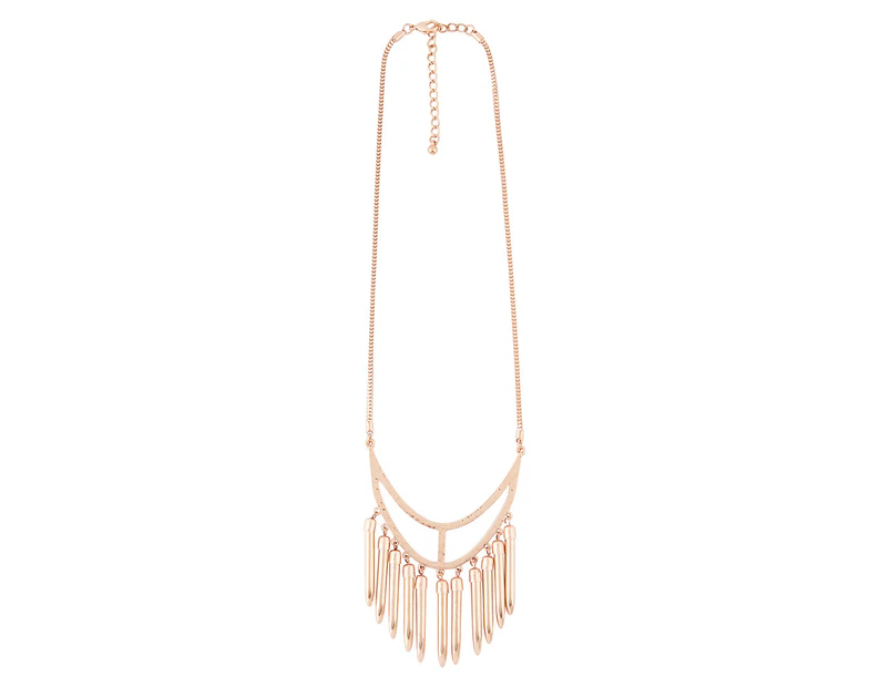 Barcs Tribal Chime Necklace - Rose Gold