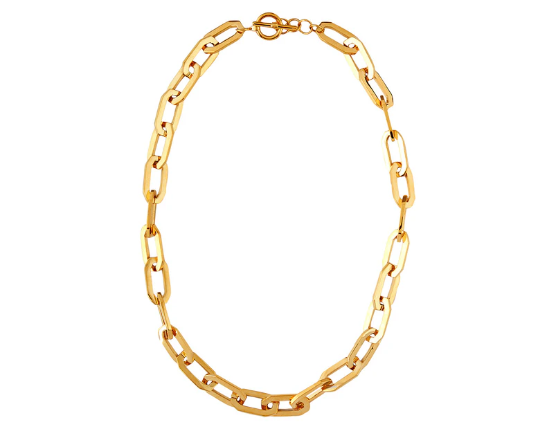 Barcs Linked Necklace - Gold