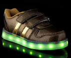 Gleam Kicks LED Light Glow Shoes - Gold