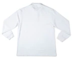 S. Cool Kids' Size 14 Long Sleeve Polo Shirt 3-Pack - White