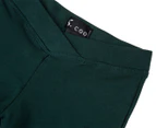 S. Cool Girls' Stretchy Bootleg Pant - Bottle Green