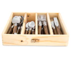Laguiole Chateau 24-Piece Cutlery Set - Wooden