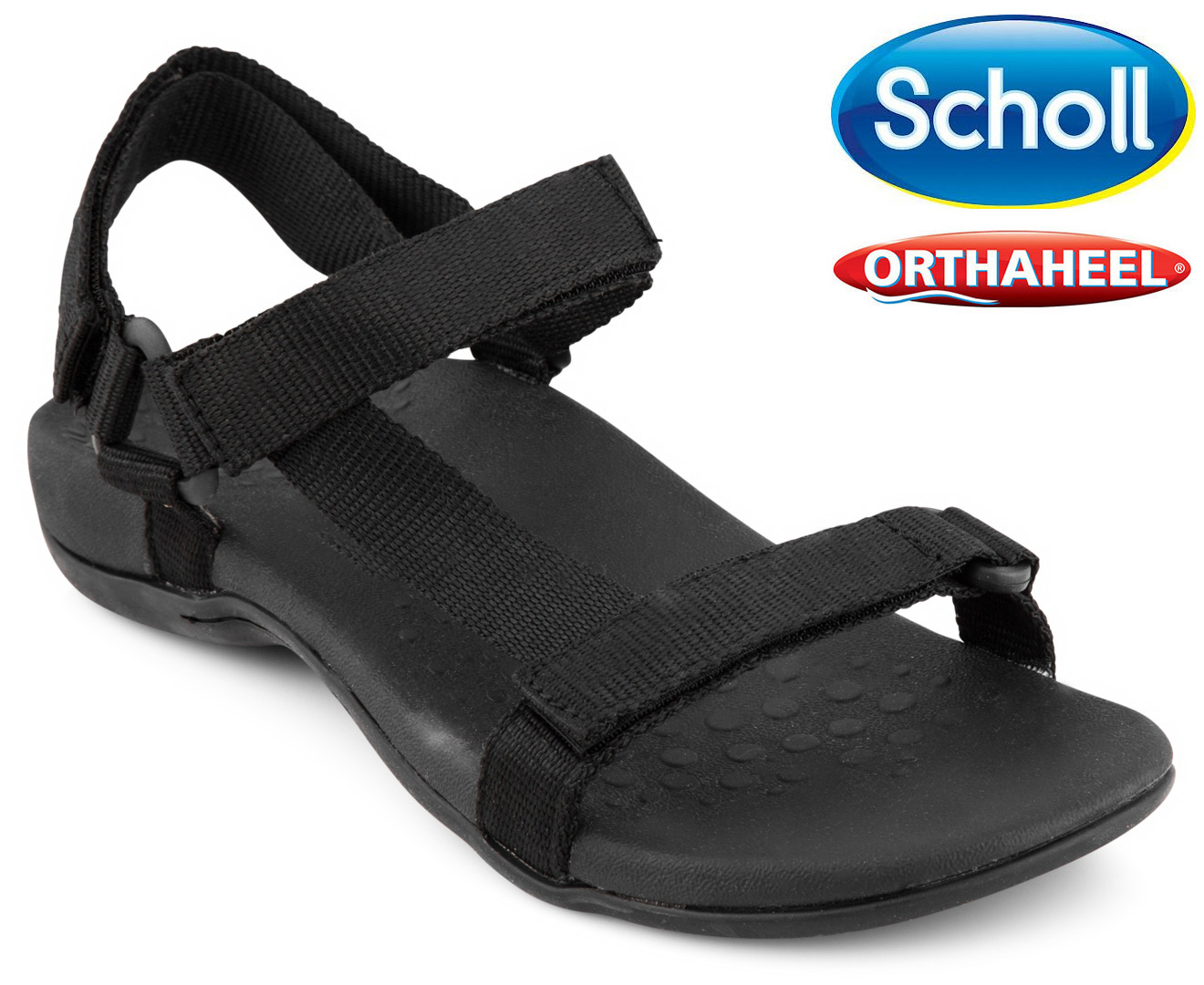 Scholl Women's Altitude Orthaheel Sandal - Black | Www.catch.com.au ...