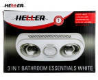 Heller 2 Heat 3-in-1 Bathroom Essential - White