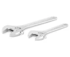 Hardware Adjustable Wrench Twin Pack - Silver