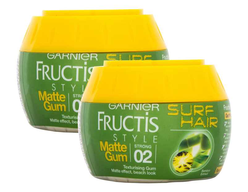 2 x Garnier Fructis Surf Hair Matte Gum 150mL