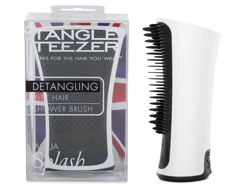 Tangle Teezer Aqua Splash Detangling Wet Hair Shower Brush - Black Pearl