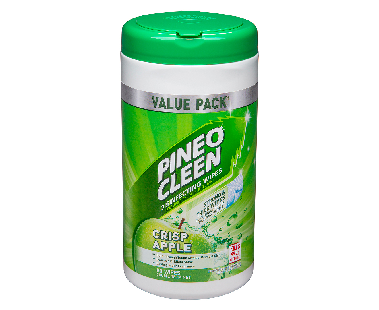 6 x Pine O Cleen Disinfecting Wipes Crisp Apple 80pk eBay