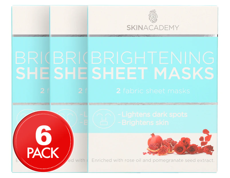 Skin Academy Brightening Sheet Mask 2pk