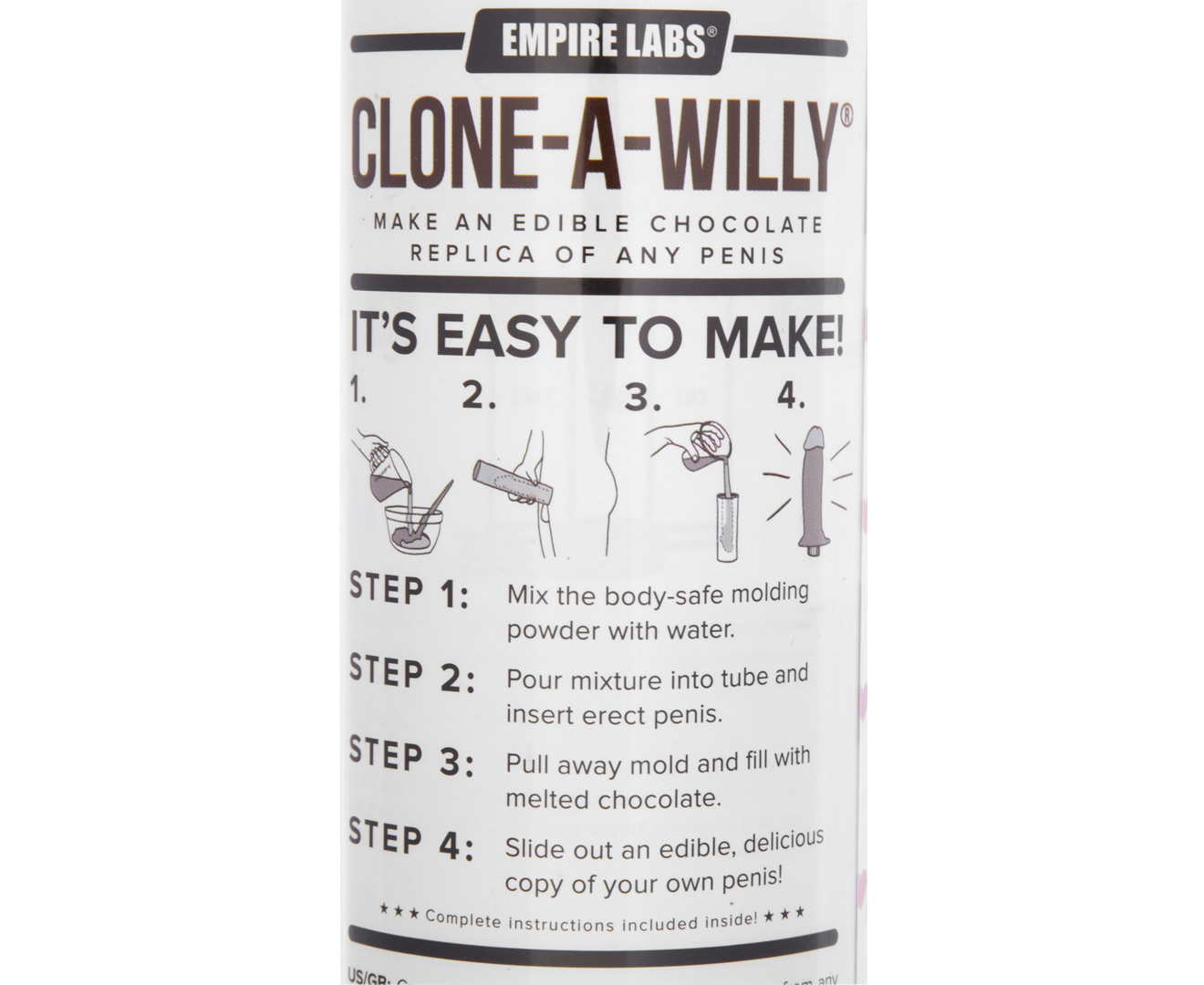 Shop Clone-A-Willy Kit - Chocolate (edible)