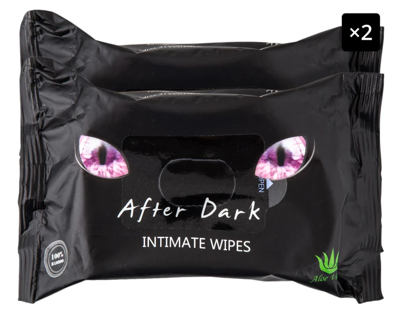 2 x After Dark Intimate Wipes 26pk
