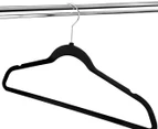 Velvet Coat Hangers 100-Pack - Black