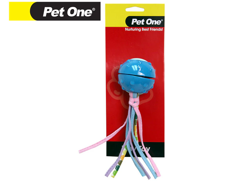 Pet One Treat Dispenser Octopus Toy - Blue