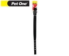 Pet One 27-37cm Adjustable Padded Dog Collar - Black