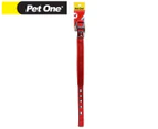 Pet One 27-37cm Adjustable Padded Dog Collar - Red
