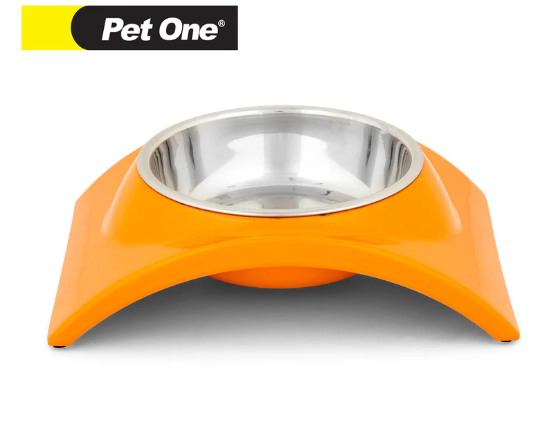 Pet One Slim Style Small Bowl - Orange