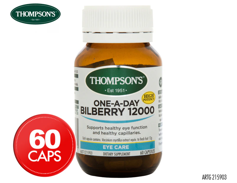 Thompson's One-A-Day Bilberry 12,000mg 60 Caps