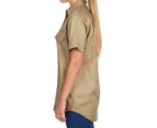 Hard Yakka Women's Cotton Drill Short Sleeve Shirt - Khaki