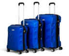 Pierre Cardin Expandable 3-Piece Hardshell Super Light Luggage - Royale Blue