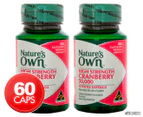 2 x Nature's Own High Strength Cranberry 50,000mg 30 Caps