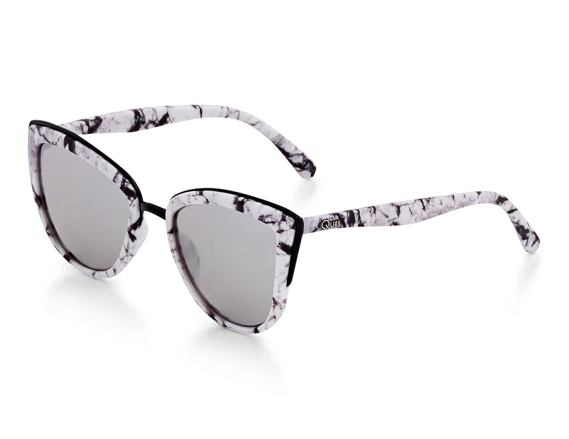 Quay Australia Women's My Girl Sunglasses - White Marble/Silver