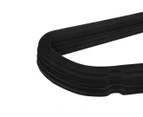 Velvet Hangers w/ Tie Bar 50-Pack - Black