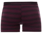 Holeproof Men's Stretch Cotton Trunk 2-Pack - Grey/Purple Stripe