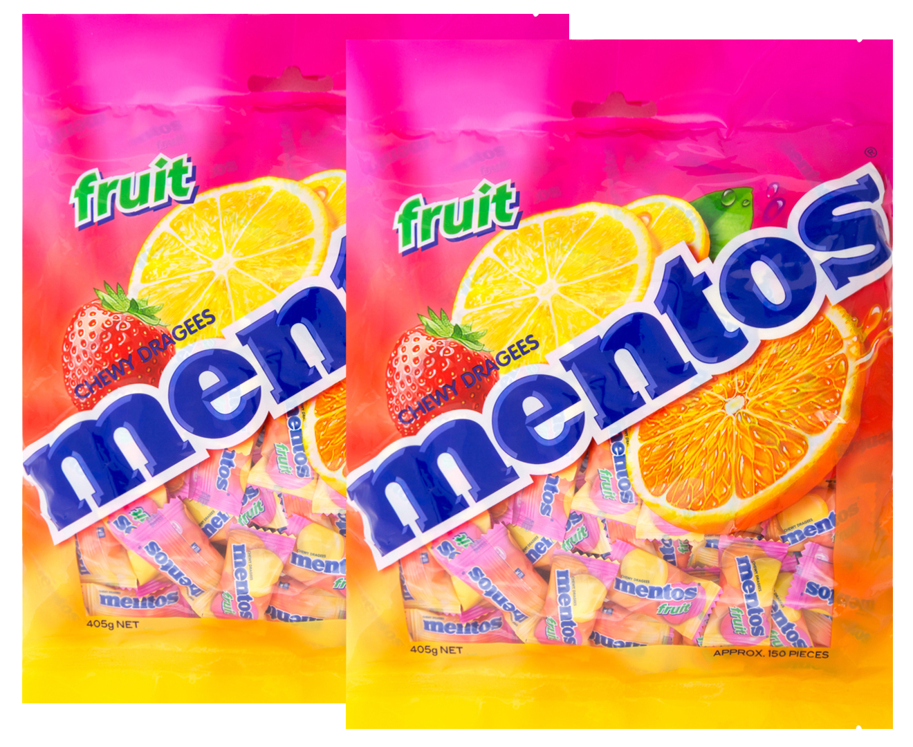 2 x Mentos Fruit Chews 405g | Catch.com.au