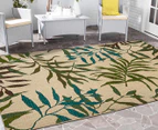 Colour Leaves 270x180cm UV Treated Indoor/Outdoor Rug - Multi