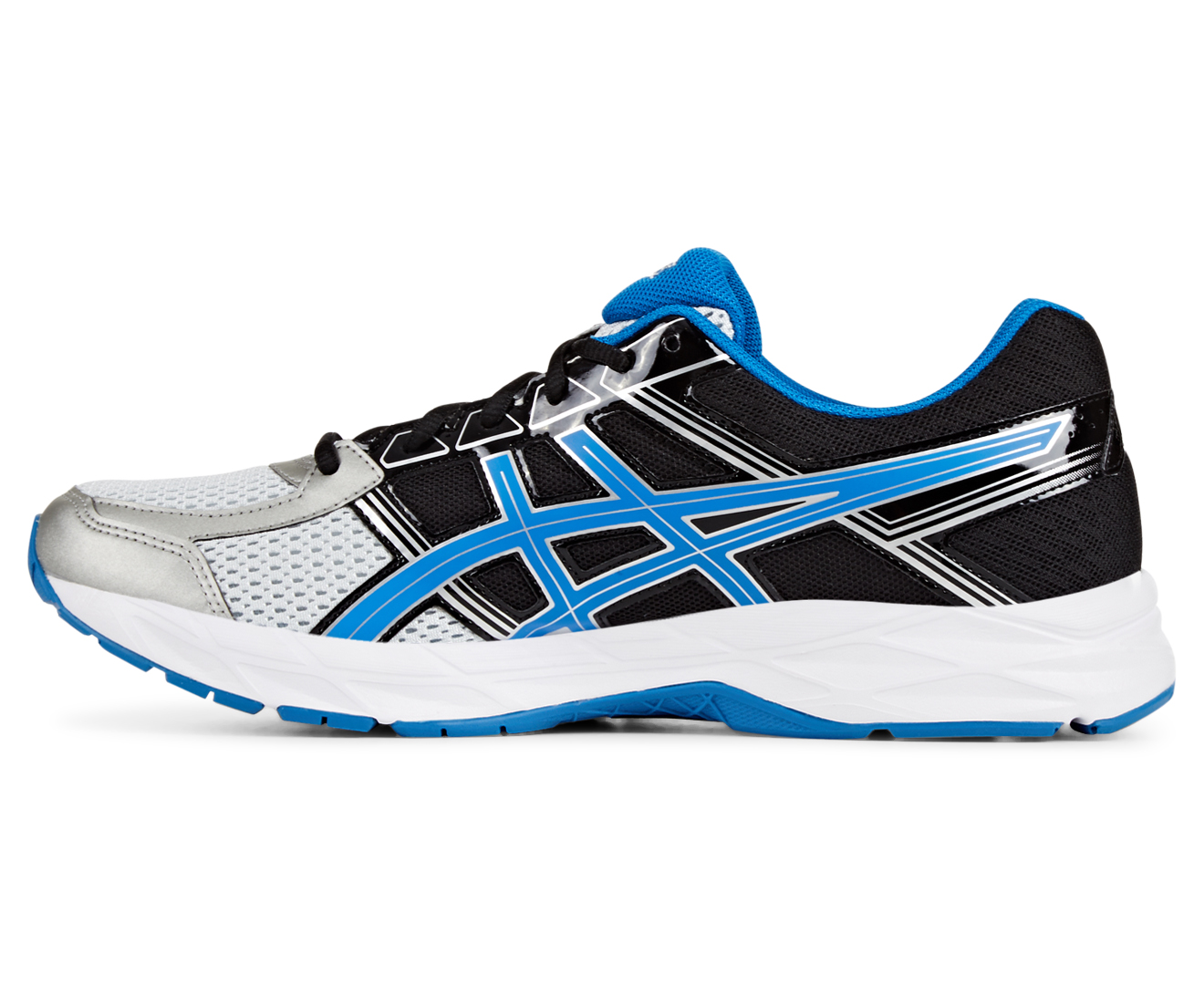 ASICS Men's GEL-Contend 4 Shoe - Silver/Classic Blue/Black | Catch.com.au