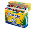 Crayola Pip-Squeaks Skinnies Washable Markers 64-Pack