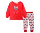 Tweet Twoo Baby/Toddler 2Pc Flower Bunny Pyjama Set - Red