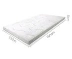 New Aim Cool Gel Double Bed Memory Foam Mattress Topper w/Bamboo Fabric Cover - White