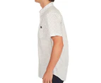 Elwood Men's Scatter Short Sleeve Shirt - White