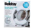 Beldray Double-Sided LED Vanity Mirror - White/Silver
