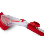 2 x Betty Crocker Dishwashing Brush w/ Soap Dispenser - Red
