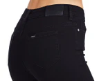 Riders by Lee Women's Mid Super Skinny Jeans - Black Onyx