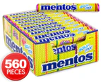 40 x Mentos Roll Sour Mix Fruit Chews 37.5g