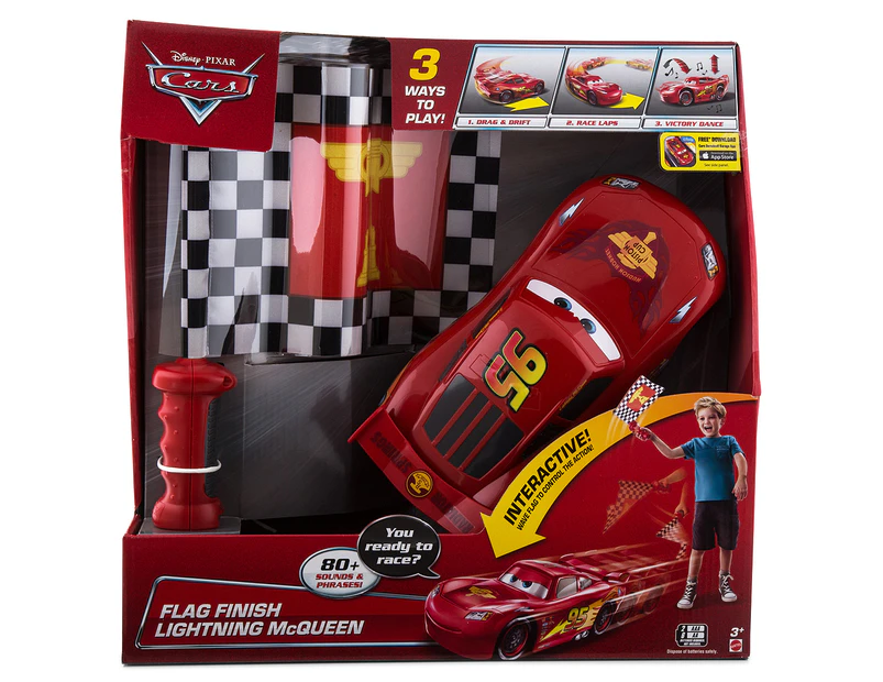 Disney pixar cars discount flag finish lightning mcqueen