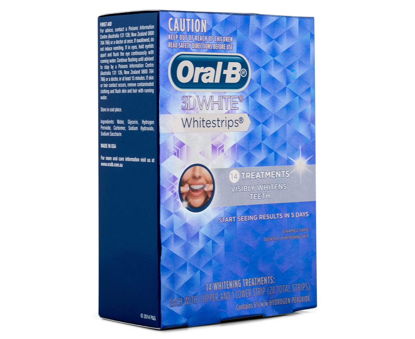 Oral-B 3D White Whitestrips Treatments 14pk | Catch.co.nz