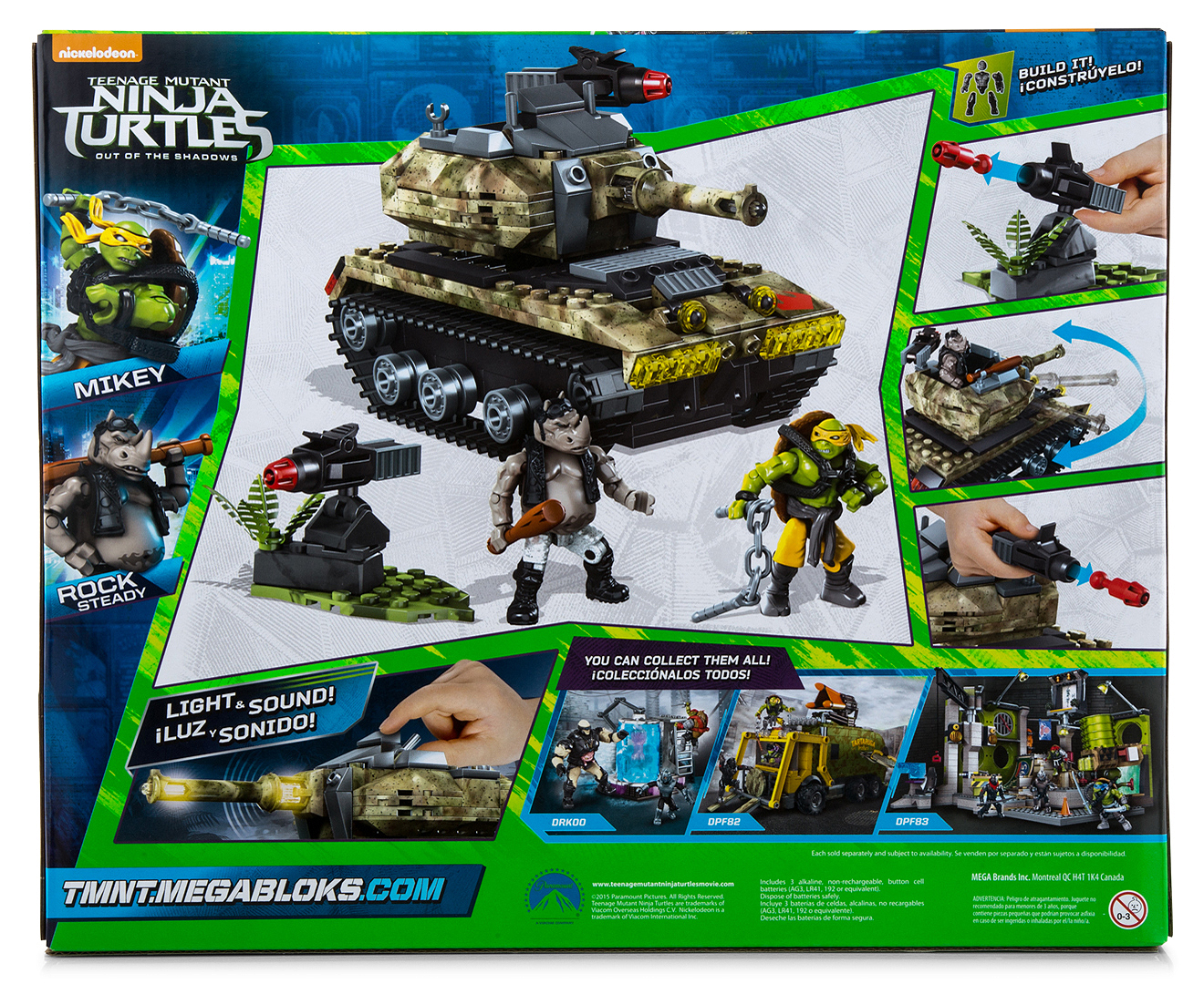 ninja turtles out of the shadows mega bloks