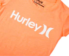 Hurley Kids' One & Only Tee - Bright Mango Heather