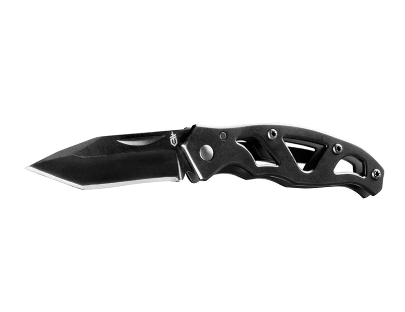 Gerber Mini Paraframe Fine Edge Tanto Blade Folding Knife - Black