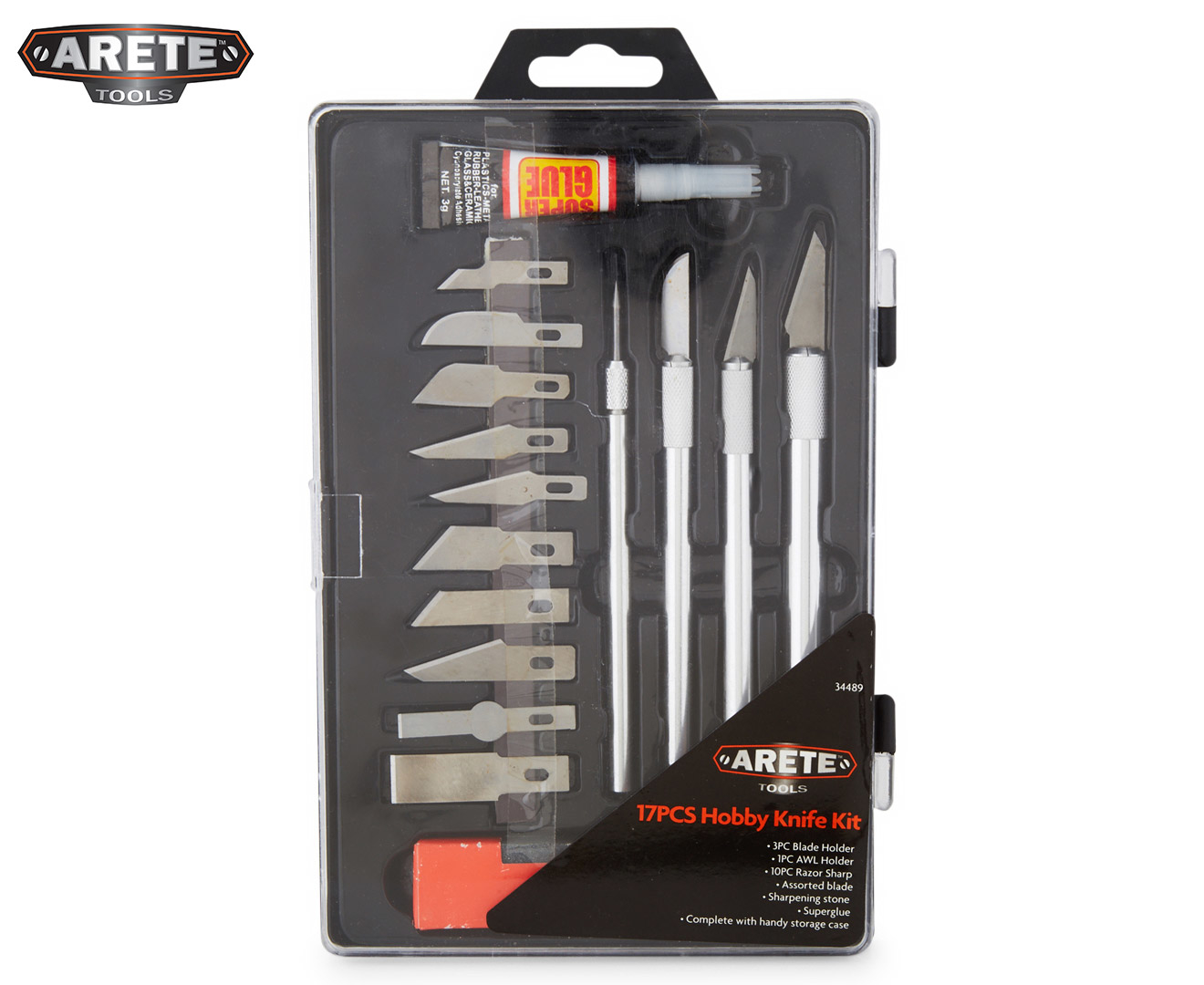 Arete 17-Piece Hobby Knife Set | Catch.co.nz