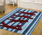 Rug Culture 165x115cm Creative Kids Playtime! Rug - Blue/Red