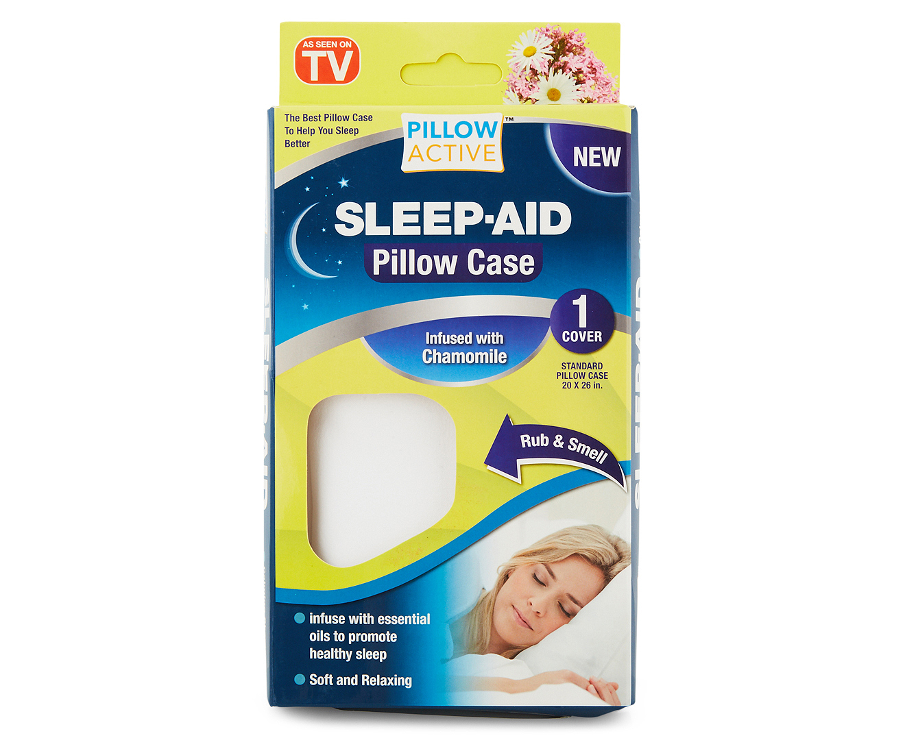 Pillow Active Sleep Aid Pillow Case - White | Catch.com.au